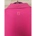 FootJoy ProDry Solid Interlock Self Collar Dark Pink Polo Golf Shirt Women’s S Photo 6