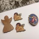 Lot Of 4 Brooch Pins Angels, Cherubs Photo 9