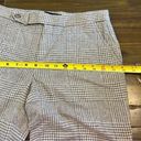 Ralph Lauren  Black Label Camel Hair Trousers Plaid Houndstooth Straight Wide Leg Photo 7