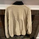 Zyia  Large Ivory Fuzzy Sherpa Pull Over Active Gear Warm Loungewear Photo 5