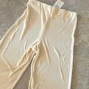 Bershka NWT  Pleated Wide Leg Palazzo Pants Size L, Cream New with Tag Photo 5