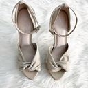 Moda ($10) Pelle  Ankle Strap Knotted Open Toe Platform Heel Photo 1