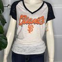 Genuine Merchandise  Campus Lifestyle San Francisco Giants Burnout V Neck Top Siz Photo 0