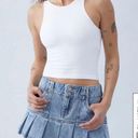 PacSun Lowrise Pleated Mini Skirt Denim Photo 0