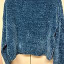 Double Zero Cropped Blue Sweater Photo 1