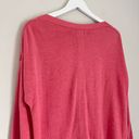 Magaschoni Cashmere Women’s Boat Neck Long Sleeve Sweater in Pink Size Large Photo 3