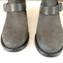 ALLSAINTS  Classic Leather Motorcycle Biker Boots EU 37/US 6 Gray Moto Photo 4