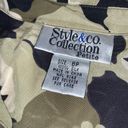 Style & Co . Collection Petite 100% Silk Button Up Shirt Photo 2
