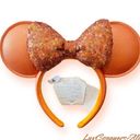 Disney  Parks Peach Punch Sequin Minnie Ears Headband Photo 0