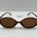 Small Retro Oval Sunglasses / Leopard Oval Sunglasses Multi Photo 0