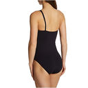 Bleu Rod Beattie  Black Mesh Ring Me Up Asymmetrical One Piece Swimsuit 10 NWT Photo 2