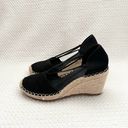 Eileen Fisher  Black Suede Yasmin Closed Toe Espadrille Platform Wedge 6.5 NWOB Photo 53