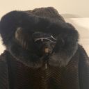 Gallery  Woman’s Jacket Faux Fur She’ll size XL so beautiful color dark brown Photo 1