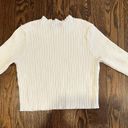 ZARA Mock Neck Cropped Sweater Photo 3