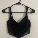 Gilly Hicks Black Spaghetti Strap Crop Top Photo 0