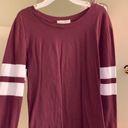 Treasure & Bond  Long Sleeve Maroon Tee Photo 1