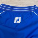 FootJoy Blue with White Trim Women's Water Resistant V-Neck Pullover Medium Photo 5