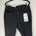 Seven7 NWT  Tummyless High Rise Skinny Jeans Sz 10 Black Distressed Photo 5