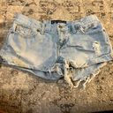 Victoria's Secret Women’s Victoria secret pink denim distressed shorts. Size 4.  Photo 0