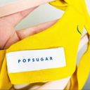 Popsugar  Yellow Floral‎ Button Front Dress Size Medium Photo 9