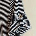 Nordstrom Kim & Cami Striped Button Down Short Sleeve Crop Photo 2