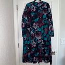 LuLaRoe Sarah Floral Print Open Front Long Duster Cardigan Top Photo 4