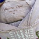 Coldwater Creek Cold water creek size medium pale pink embroidered hoodie boho western Photo 3