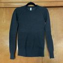 Lululemon Still Lotus Reversible Sweater in Heathered Black Titanium Size XS Photo 1