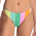 The Bikini Lab  Women's Pastel Prism Stripe French Cut Bikini Swim Bottom sz M Photo 1