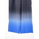 The Row  Avant Ombre Black Blue Relaxed Silk Shantung Pants Size XS Photo 8