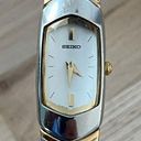 Seiko  Rare Vintage Ladies Watch Curved Crystal White Dial Two-Tone Bracelet Photo 0