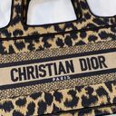 Dior Mini Book Tote Beige Multicolor Mizza Embrodiery Photo 5