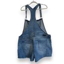 Natural Reflections Womens  Stretchy Distressed Denim Overall Shorts Size XXL Photo 2