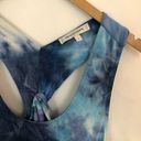 The Vanity Room NEW Twist Back Knit Midi Dress Blue Purple Tie Dye Sleeveless Terry Photo 6