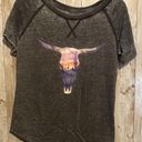 Grayson Threads  Women's Western Steer Skull Desert Design T-shirt Tee Photo 0