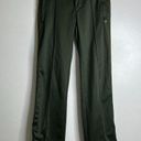 American Eagle  Vintage Y2K Womens Green Track Pants Zip Ankle Size 2 Photo 0