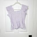 Hill House  Paz Nap Top Lilac Stripe 100% Linen XL Photo 5