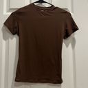 SKIMS FITS EVERYBODY SHORT SLEEVE TSHIRT COCOA SMALL Photo 3