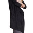 Barefoot Dreams  CozyChic Lite Island Wrap Knit Cardigan 436 Black L/XL Photo 4