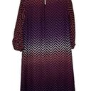 Luxology  Dress Size 10 Multi Color Chevron Striped Womens Lined Polyester Photo 7