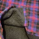 L.L.Bean  Women’s Sherpa Lined Scottish Plaid Flannel Shirt Shacket M Relaxed Fit Photo 5