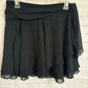 Aerie New  dark green and black chiffon wrap skirt Size Large Photo 0