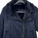 Uniqlo  Black Faux Suede and Faux Fur Women’s Jacket in size Small Photo 4