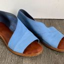 1. State  Blue Leather Celvin Slip On Sandals Women’s Size 8 Photo 4