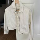 Abercrombie & Fitch White Denim Jacket Photo 0