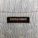 American Apparel  Cable Knit Breezy Blue Tank Top Photo 8