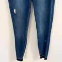 Spanx  Distressed Ankle Skinny Jeans Medium Wash Size Medium $98 Stretch Denim Photo 2