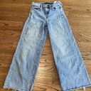 Banana Republic  High Rise Wide Leg Crop Cutoff Blue Jeans Size 24 Photo 1