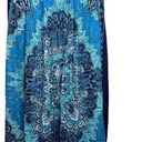 Studio West  Skirt Womens Small Blue Printed A-Line Casual Boho Bohemian Hippie Photo 0