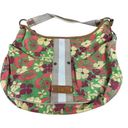 Levi's Levi’s Green Floral 70s Inspired Retro Groovy Bright Color Top Handle Bag Purse Photo 0